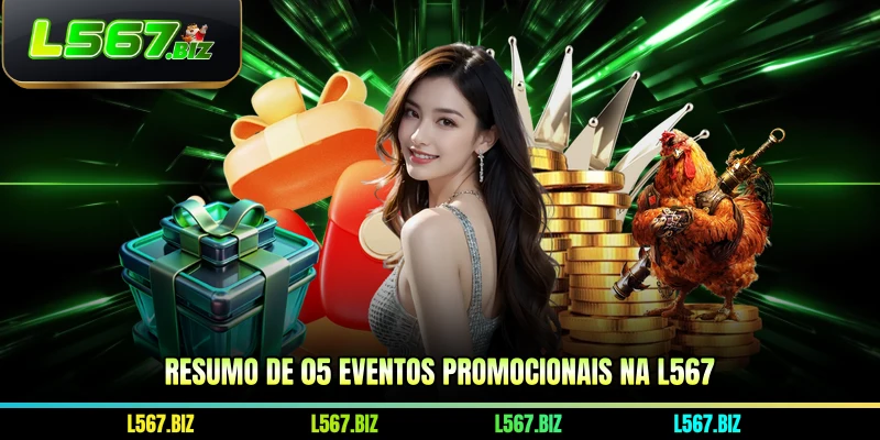 Resumo de 05 eventos promocionais na L567