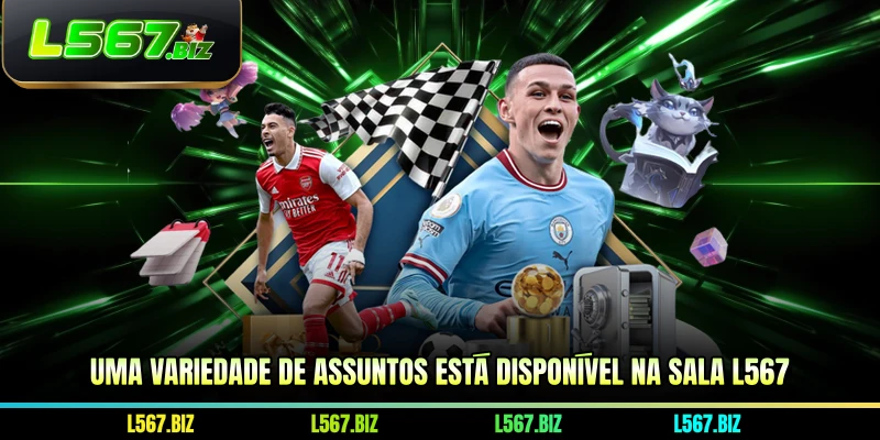 Uma variedade de assuntos está disponível na sala L567